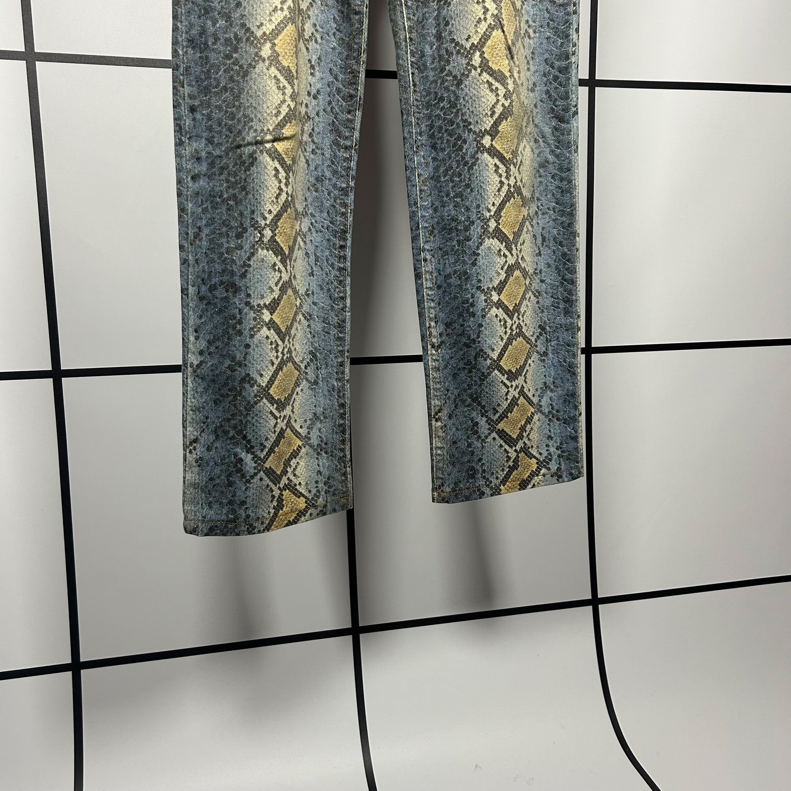 A/W1998 Roberto Cavalli Runway Reptile Print Jeans - Image 8