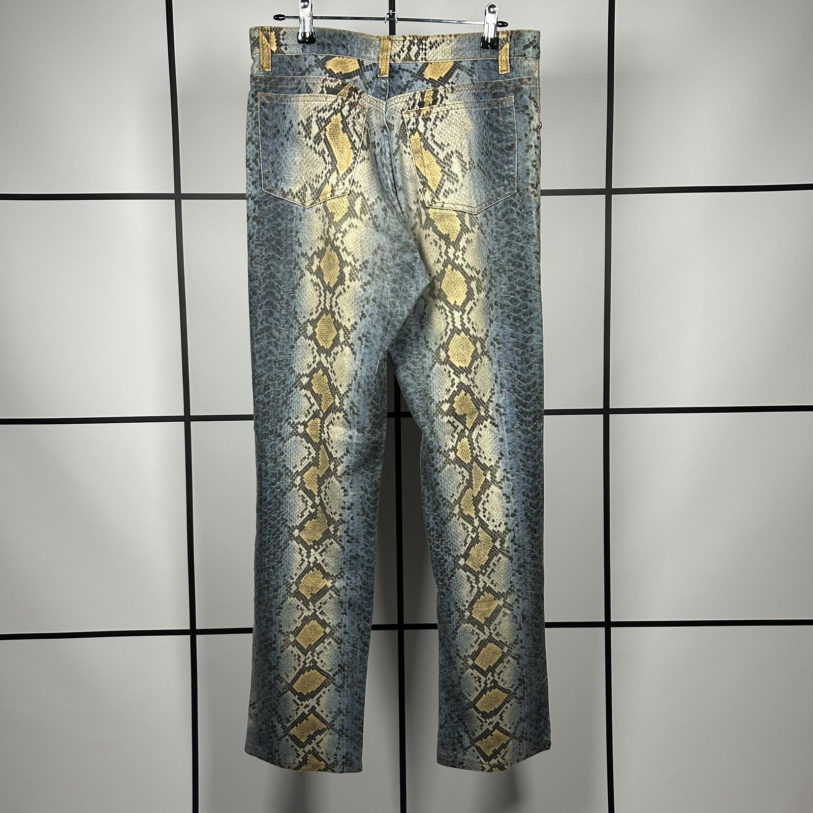 A/W1998 Roberto Cavalli Runway Reptile Print Jeans - Image 7