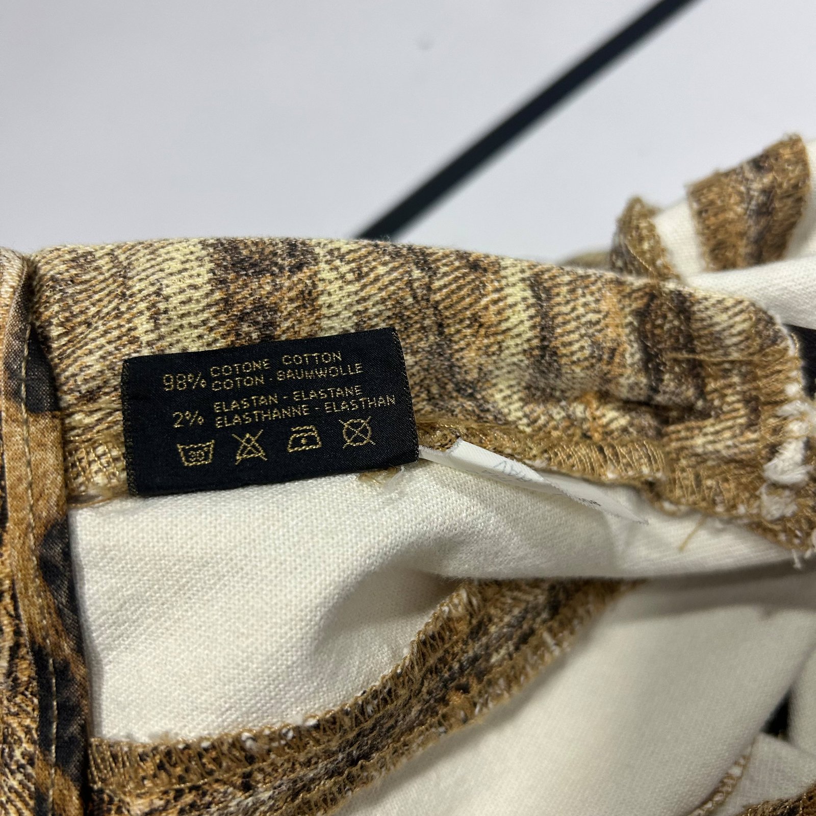 2000s Roberto Cavalli Sand Erosian Midi Skirt - Image 8