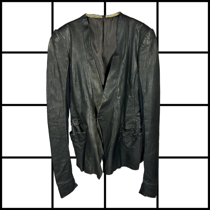 2000's Rick Owens Prototype Leather Jacket