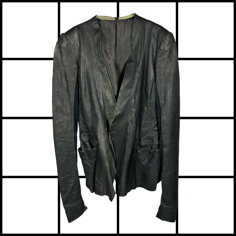 2000's Rick Owens Prototype Leather Jacket