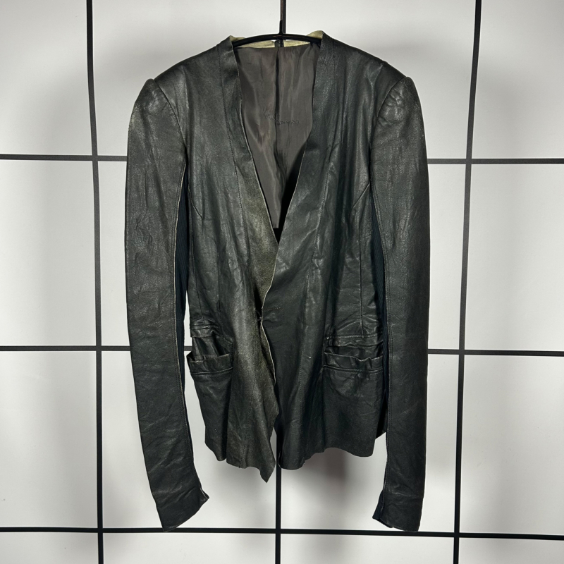 2000's Rick Owens Prototype Leather Jacket