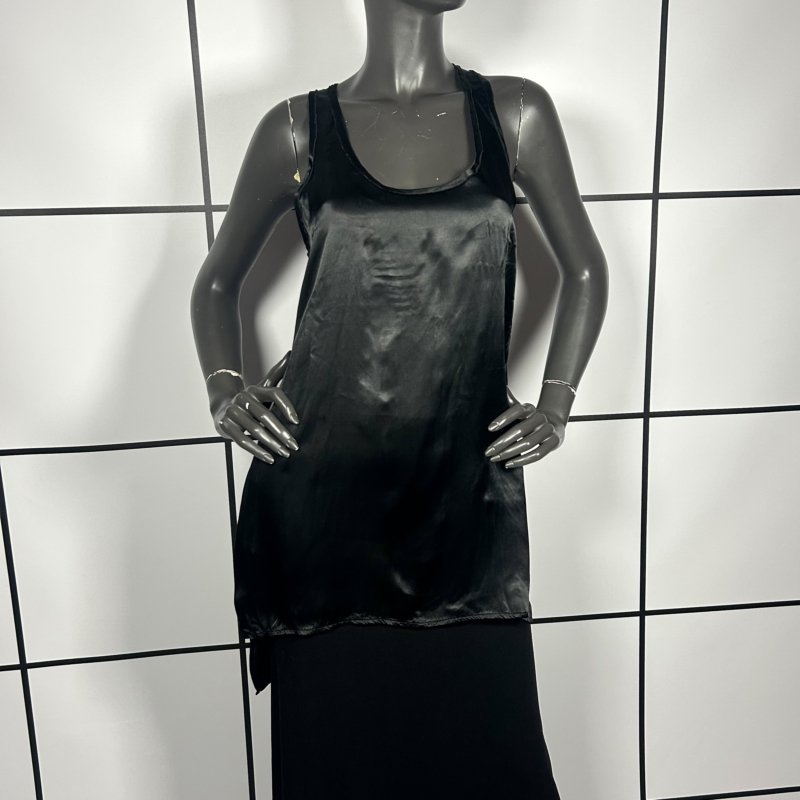 |[ 2000s Yohji Yamamoto Y's Rayon Midi Sleeveless Dress ]|