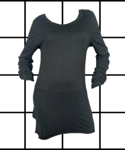 2010's Ann Demeulemeester Black Viscose Blend Longsleeve