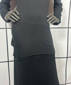 2010's Ann Demeulemeester Black Viscose Blend Longsleeve - Image 3
