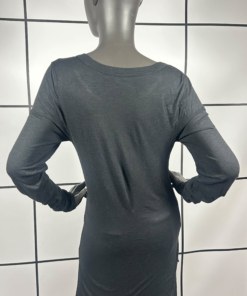 2010's Ann Demeulemeester Black Viscose Blend Longsleeve - Image 5