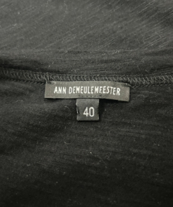 2010's Ann Demeulemeester Black Viscose Blend Longsleeve - Image 6