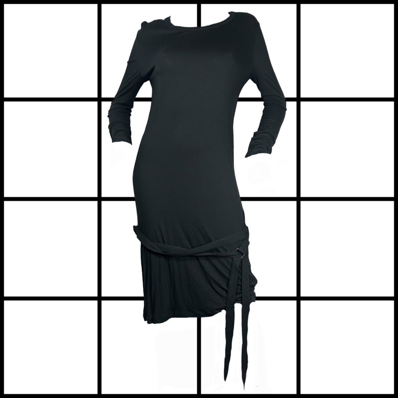 2010s Ann Demeulemeester Rayon Bondage Dress Top