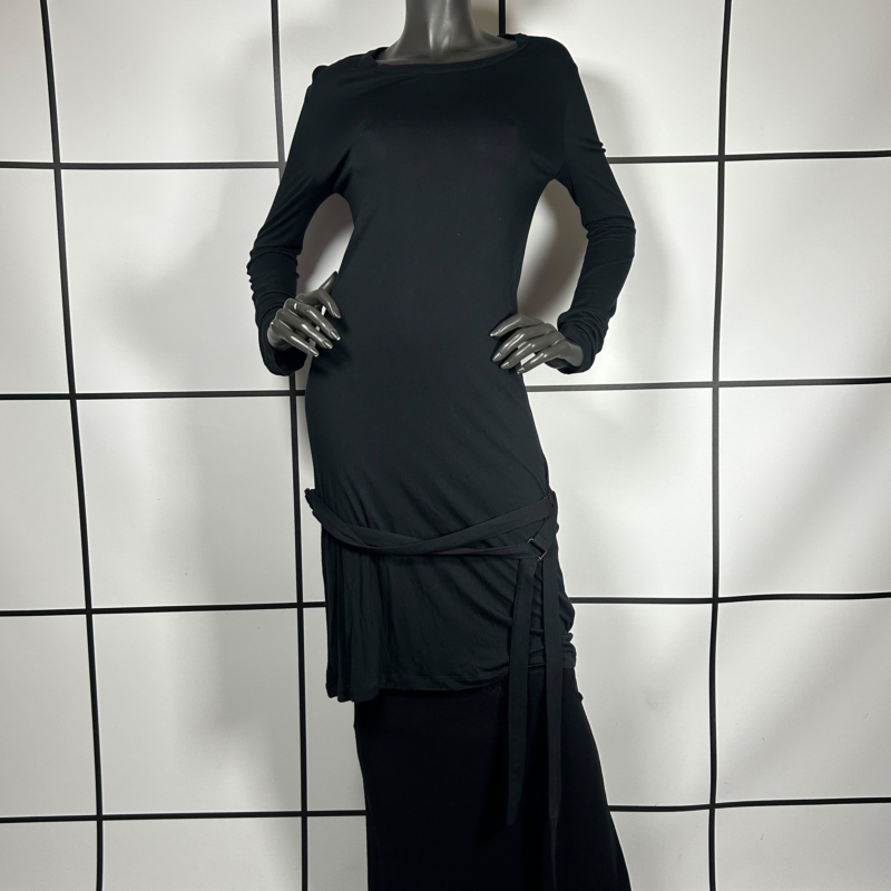 2010s Ann Demeulemeester Rayon Bondage Dress Top