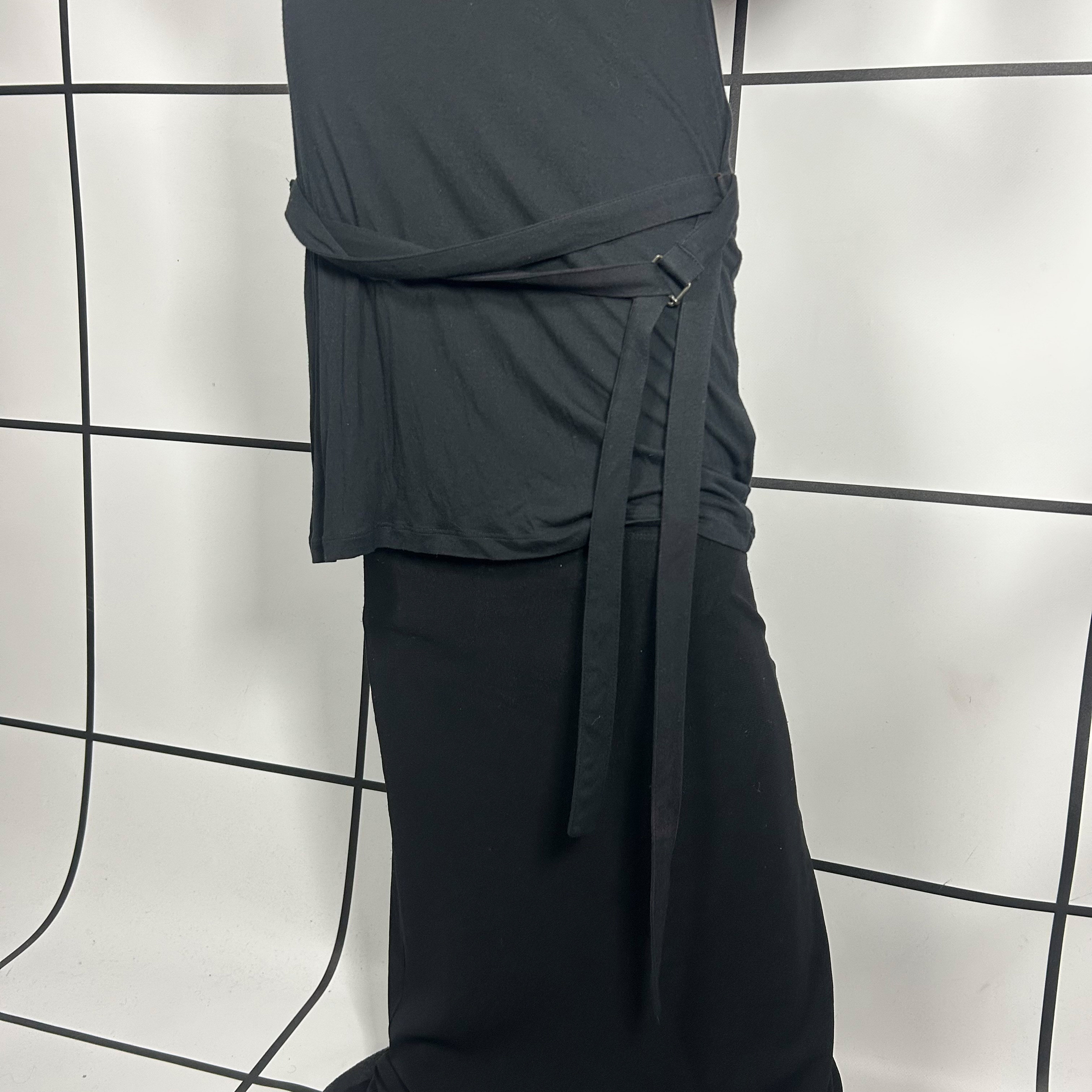 2010s Ann Demeulemeester Rayon Bondage Dress Top - Image 2