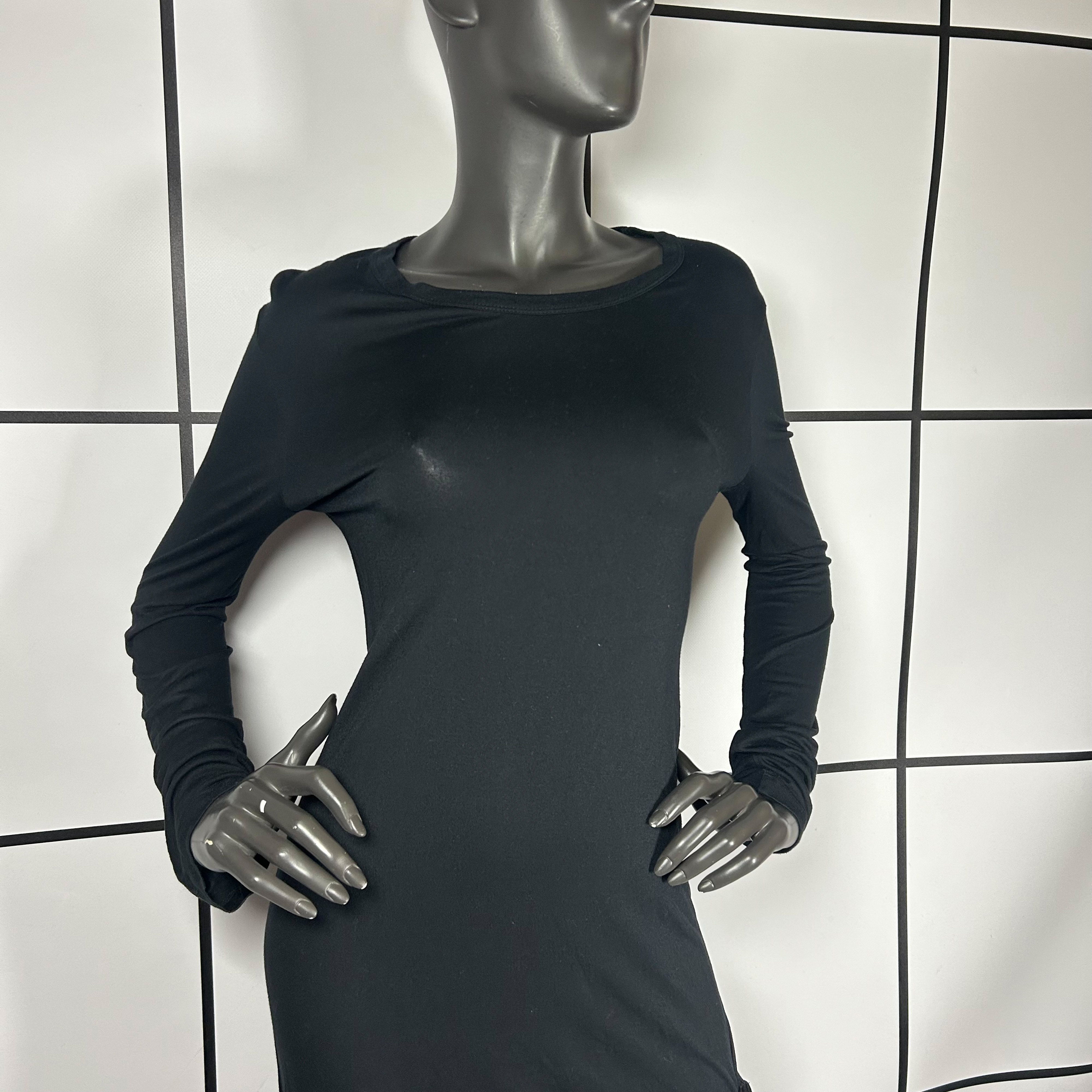 2010s Ann Demeulemeester Rayon Bondage Dress Top - Image 4
