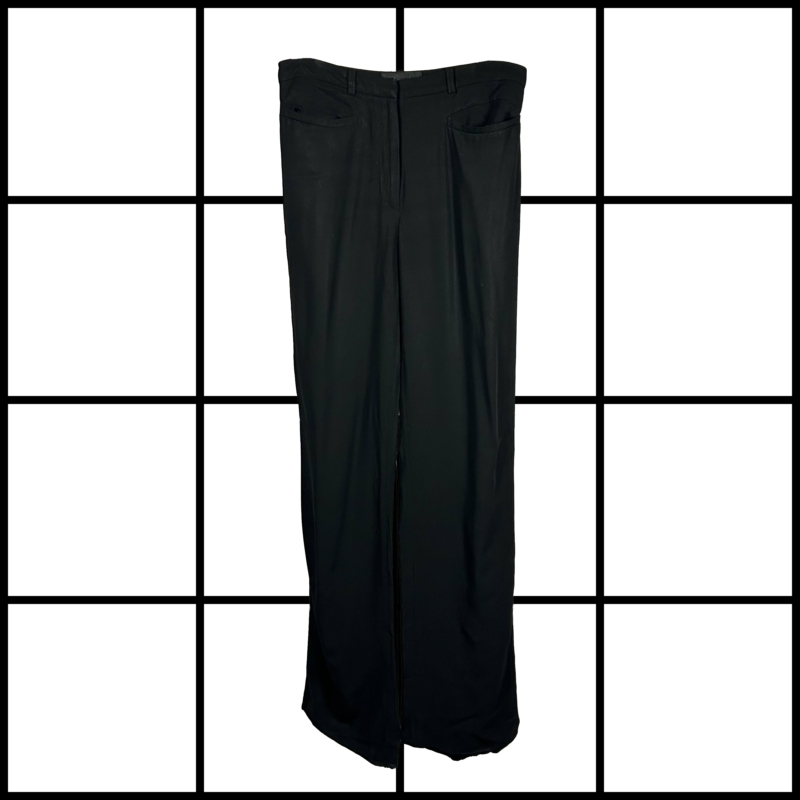 2000's Ann Demeulemeester Viscose Fleecewool Straight Leg Trousers