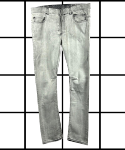 2010's Balmain Acid Wash Denim Jeans by Cristophe Decarnin