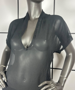 2000's Comme Des Garçons Shortsleeved Mesh Top - Image 3