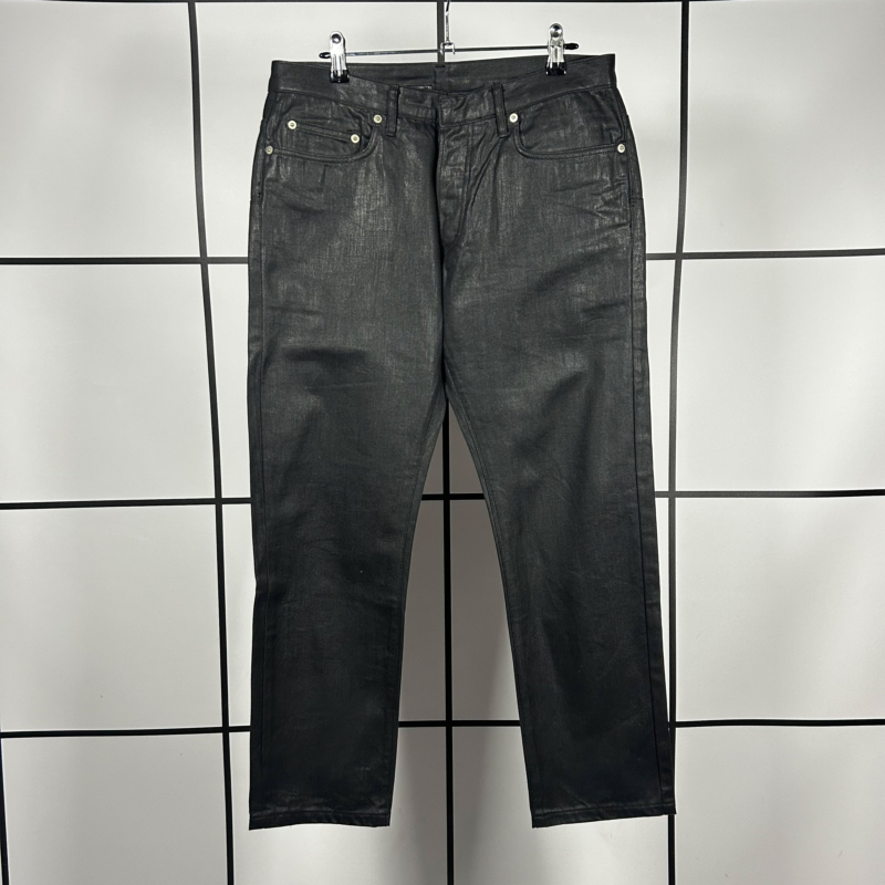 A/W2005 Dior Homme Black Coated Denim