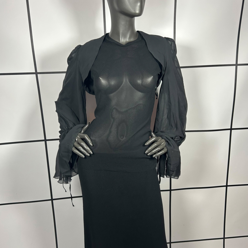 2000s Dolce & Gabbana Silk Bolero Top