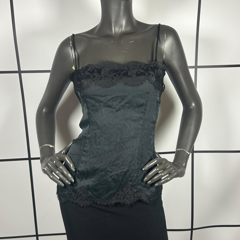 2000s Dolce & Gabbana Laced Drawstring Top