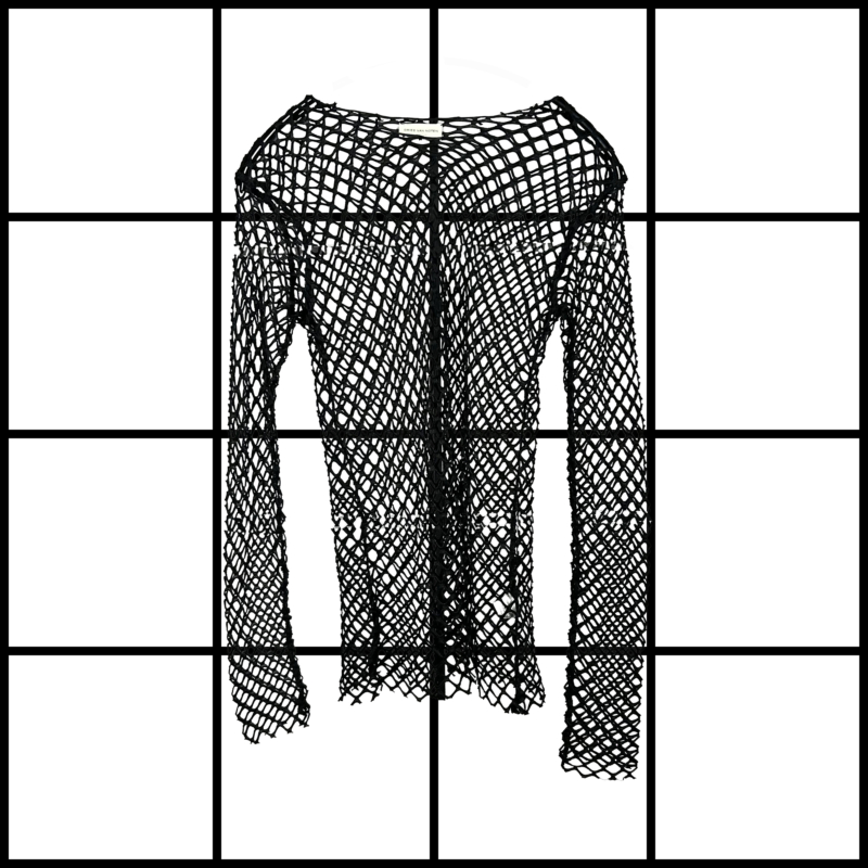 2010s Dries van Noten Fishnet Longsleeve Top