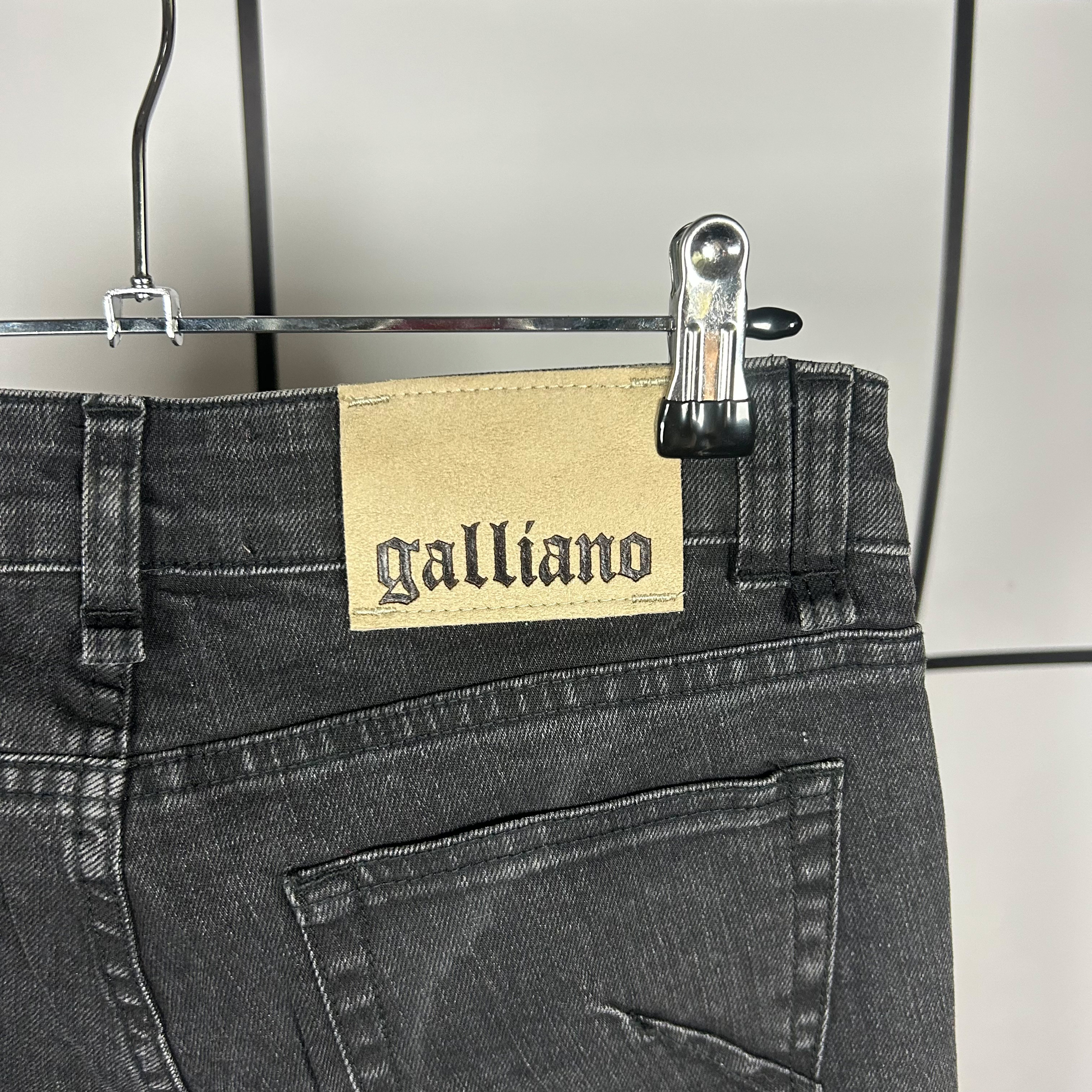 2010s Galliano Embellished Slim Fit Jeans - Image 6