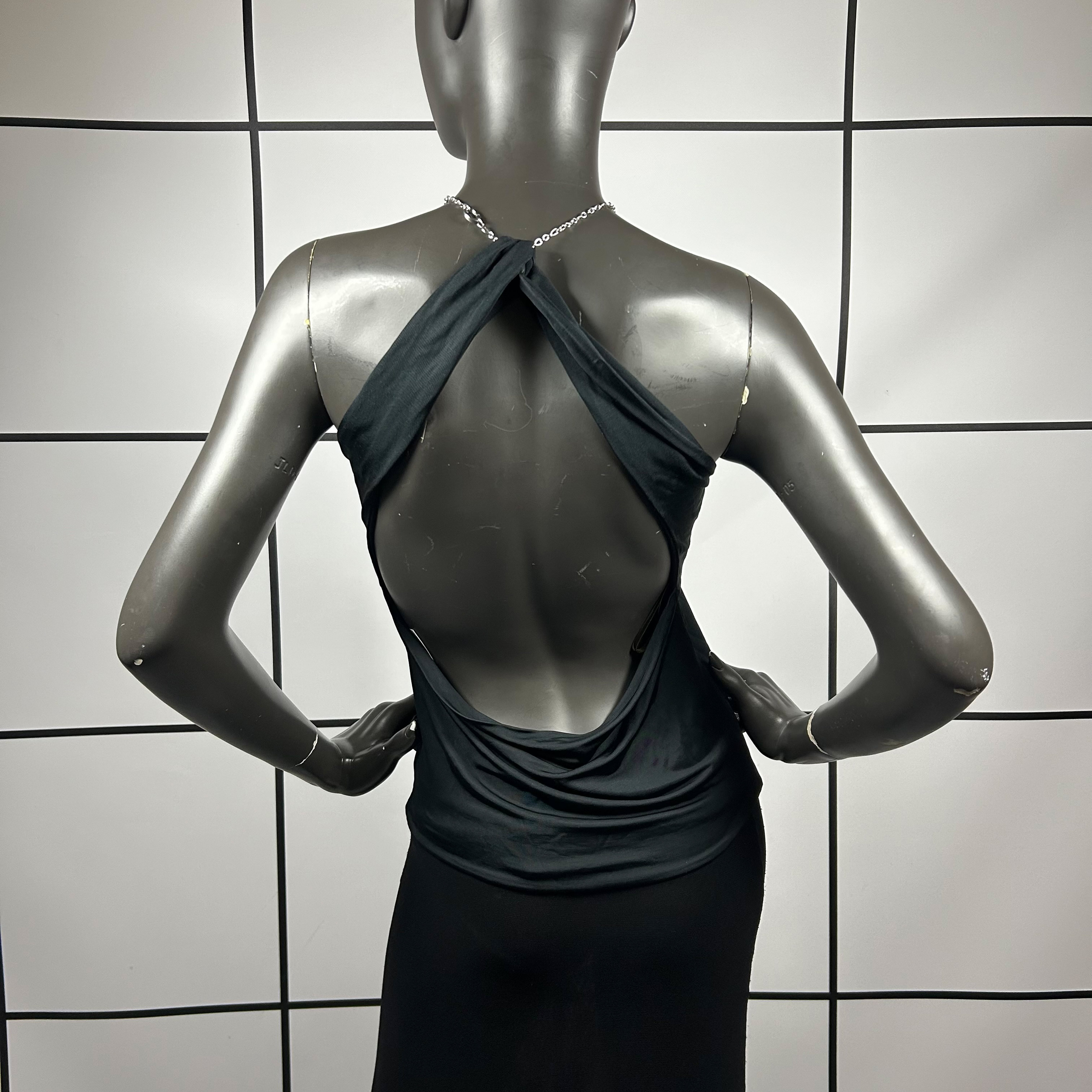 S/S2004 Gucci Tom Ford Silk Blend Chain Top - Image 3