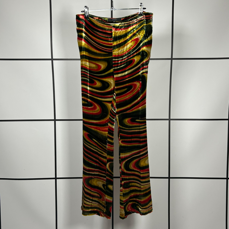 A/W1999 Gucci Runway Psychedelic Swirl Flare Pants by Tom Ford
