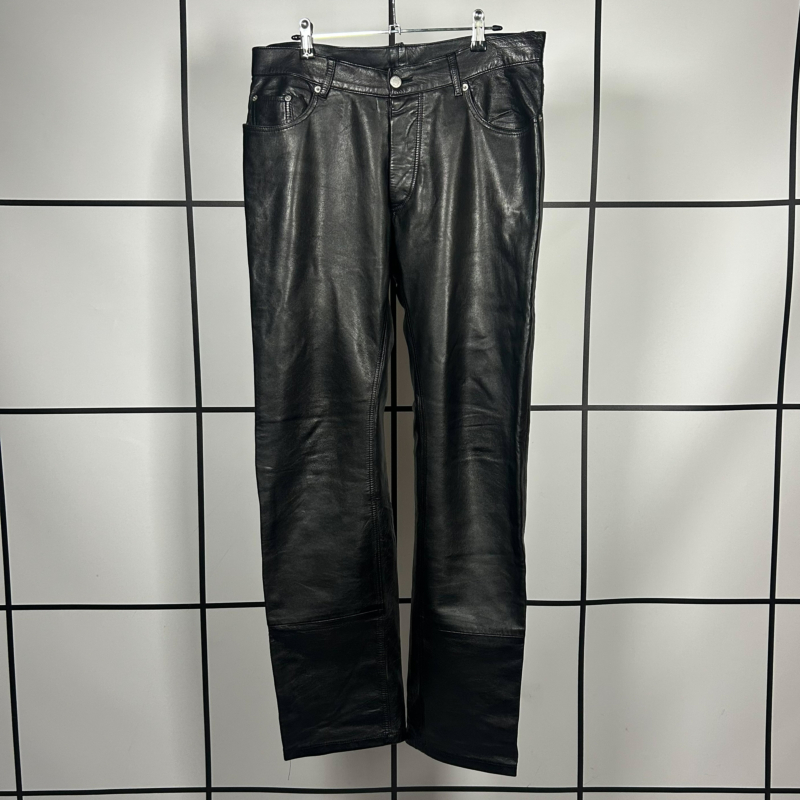 A/W1999 Helmut Lang Straight Leg Leather Jeans