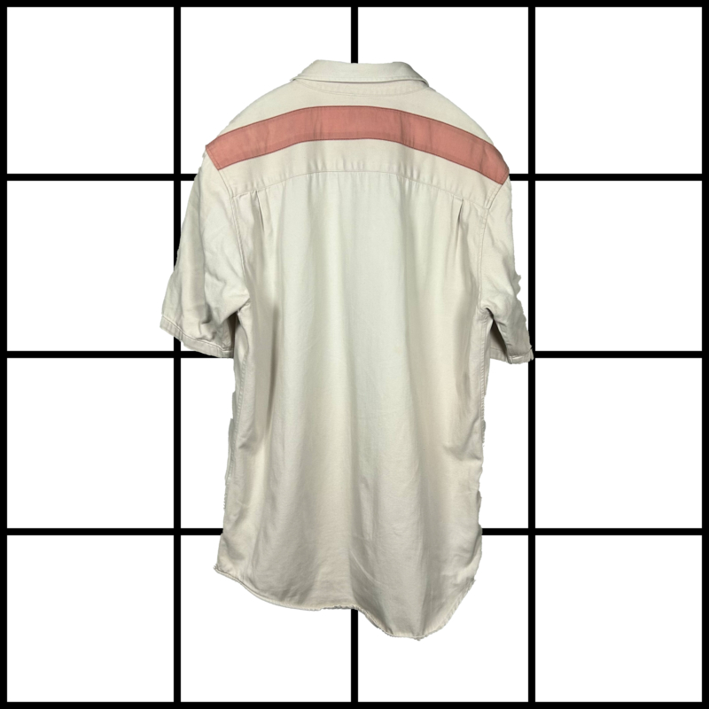 S/S1996 Helmut Lang Military Pink Stripe Pocket Shirt