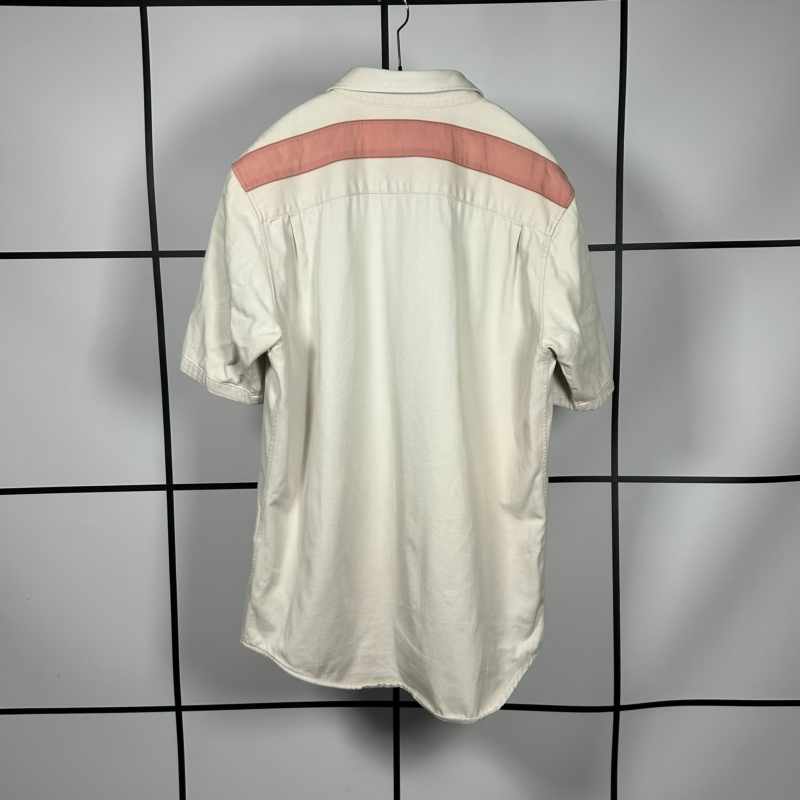 S/S1996 Helmut Lang Military Pink Stripe Pocket Shirt