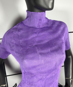2000's Issey Miyake Pleated Mesh Top - Image 2