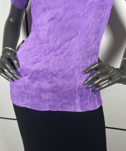 2000's Issey Miyake Pleated Mesh Top - Image 3