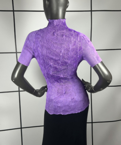 2000's Issey Miyake Pleated Mesh Top - Image 5