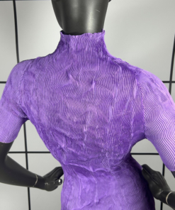 2000's Issey Miyake Pleated Mesh Top - Image 6