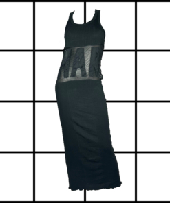 2000s Jean Paul Gaultier Marcel Mesh Long Dress