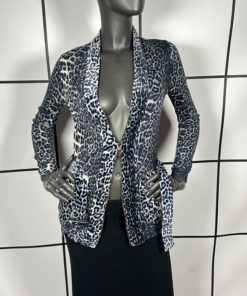 2000's Jean Paul Gaultier Belted Leopard Cardigan - Image 4