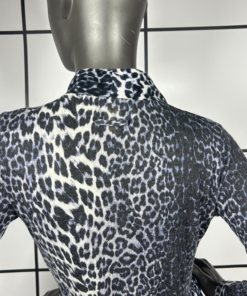 2000's Jean Paul Gaultier Belted Leopard Cardigan - Image 6