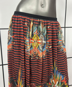 2000's Jean Paul Gaultier Soleil Feather Mesh Skirt - Image 2