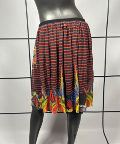 2000's Jean Paul Gaultier Soleil Feather Mesh Skirt - Image 4