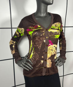 1990's Jean Paul Gaultier Classique Native Print Cardigan - Image 3