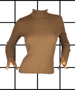 2000's Jean Paul Gaultier Wool Turtleneck With Cuff Detail
