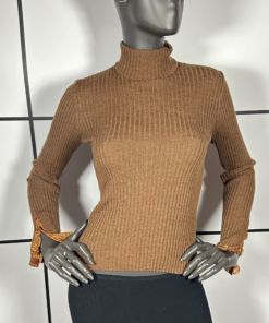 2000's Jean Paul Gaultier Wool Turtleneck With Cuff Detail