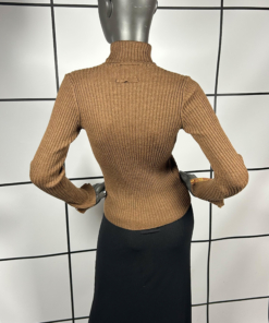 2000's Jean Paul Gaultier Wool Turtleneck With Cuff Detail - Image 4