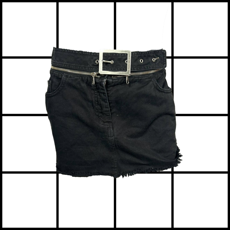 2000s Jean Paul Gaultier Belted Zip Short