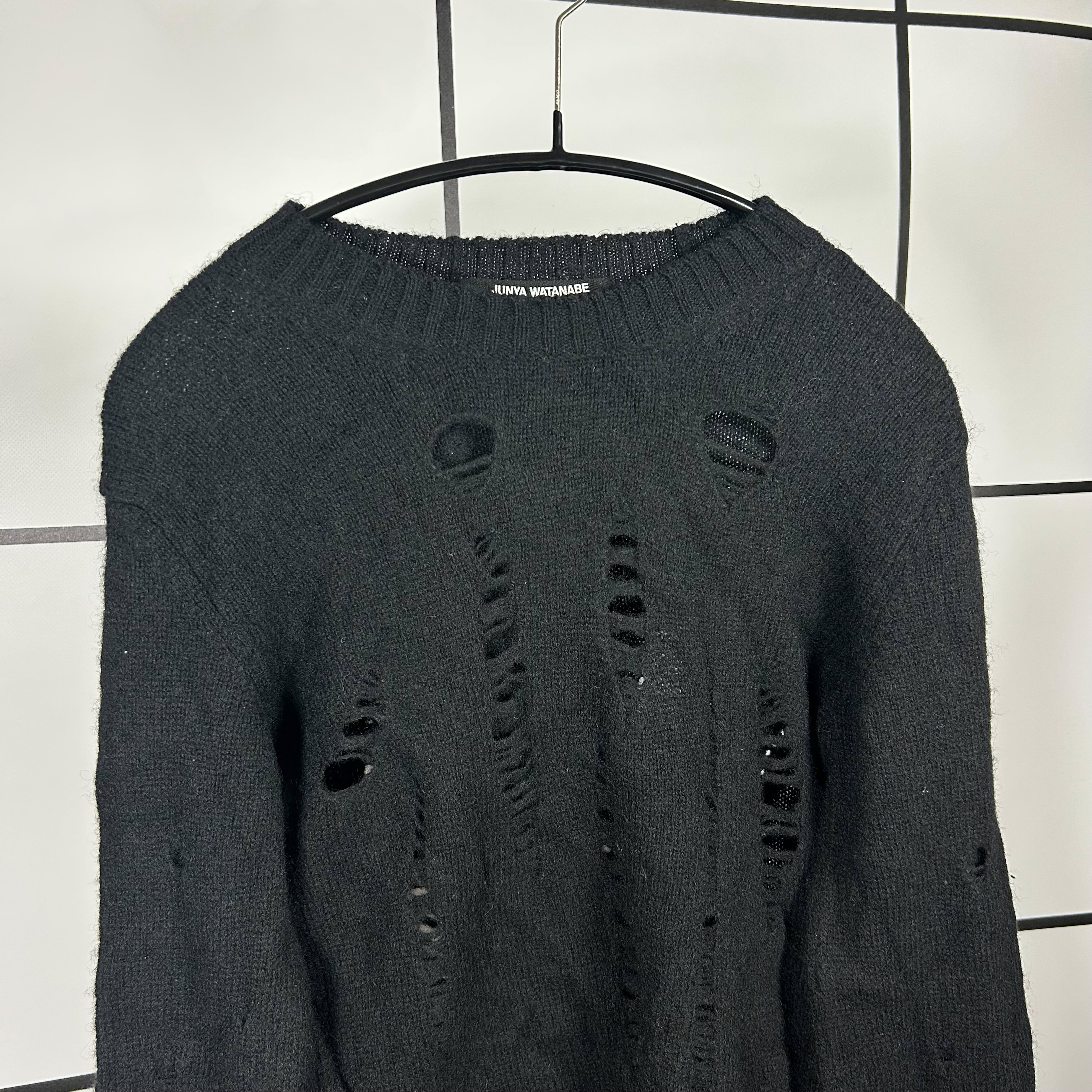 2000's Junya Watanabe Distressed Wool Sweater - Image 2