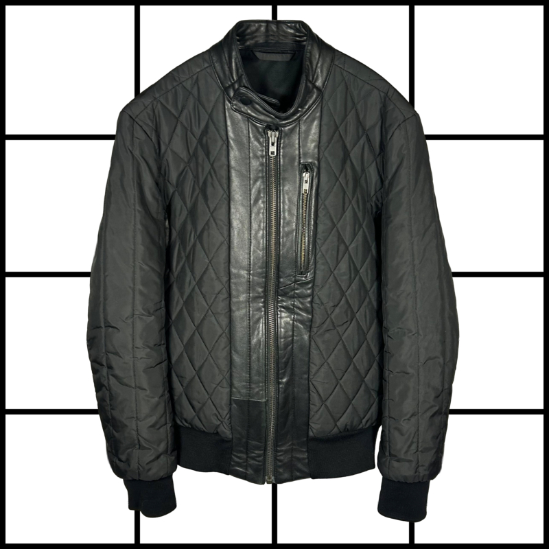 A/W2011 Maison Margiela Leather Panel Padded Down Jacket