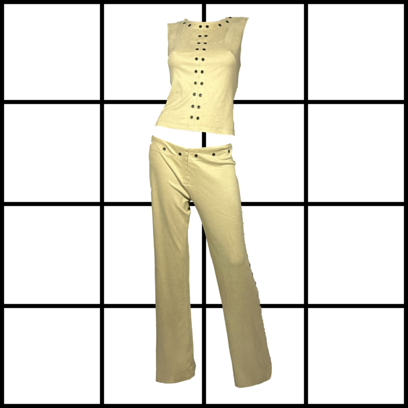 2000s Plein Sud Eyelet Top and Bottom