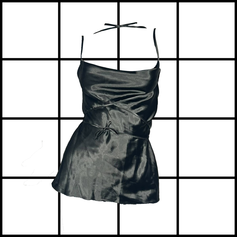 2000s Plein Sud Sleeveless Laced Wrap Top