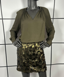 2000's Plein Sud Silk Top with Sequin Skirt
