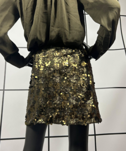 2000's Plein Sud Silk Top with Sequin Skirt - Image 6