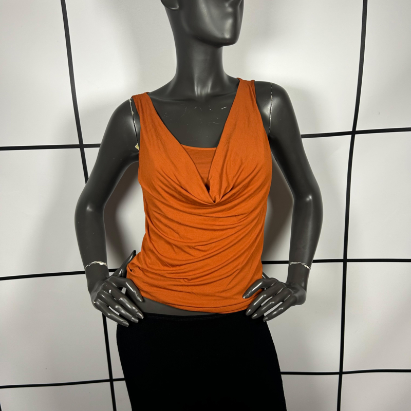 2000s Plein Sud Sleeveless Viscose Drape Top