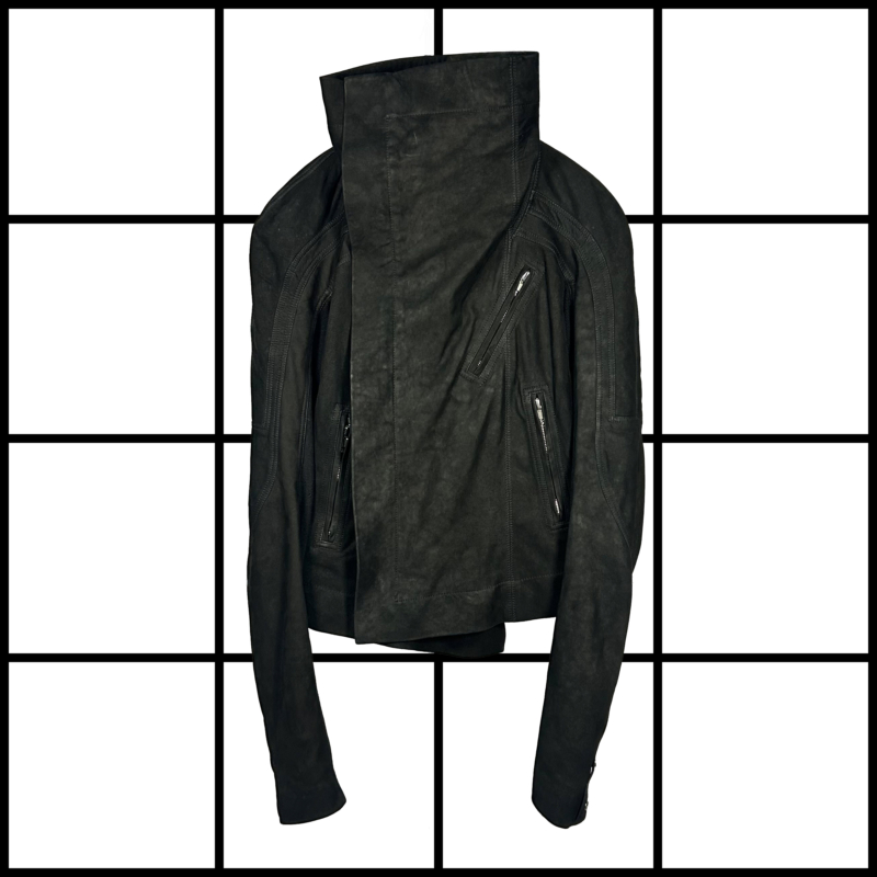 2010s Rick Owens Suede Biker Jacket